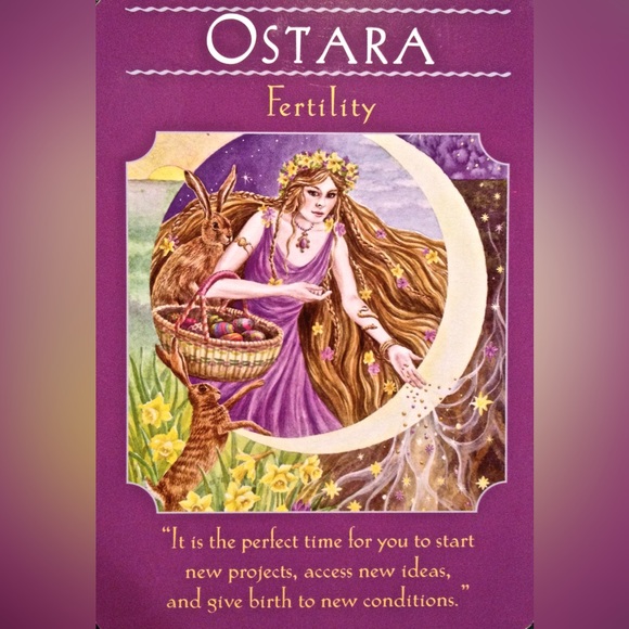 Ostara Goddess Fertility and renewal inspired Macramé Hanger Doll - Picture 9 of 10